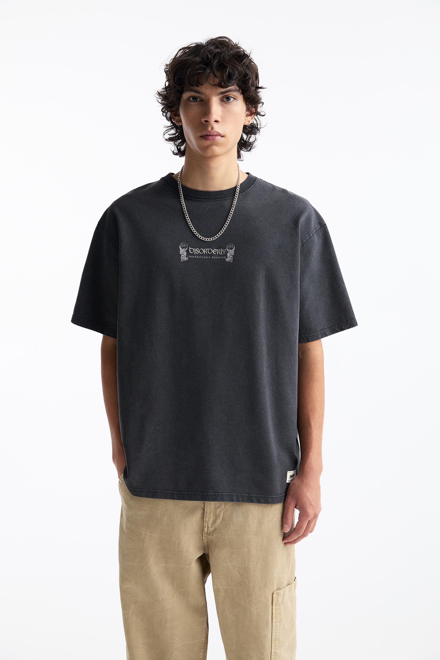 SHORT SLEEVE DISORDERLY SWEATSHIRT