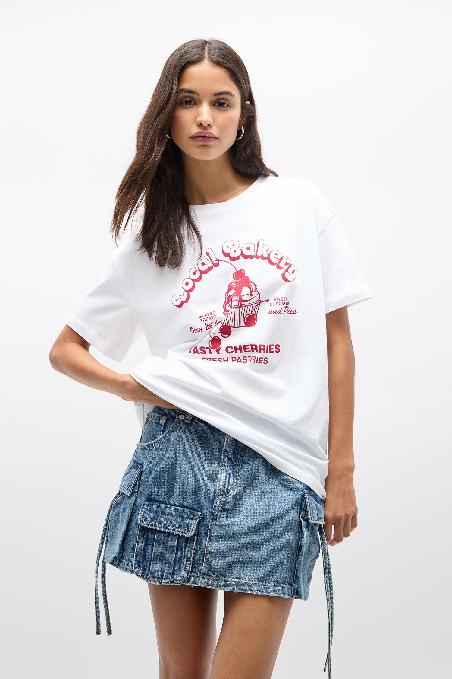 SHORT SLEEVE T-SHIRT WITH PRINTED GRAPHIC